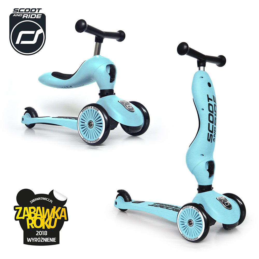 Highwaykick 1 2w1 Jeździk i hulajnoga 1-5 lat Blueberry