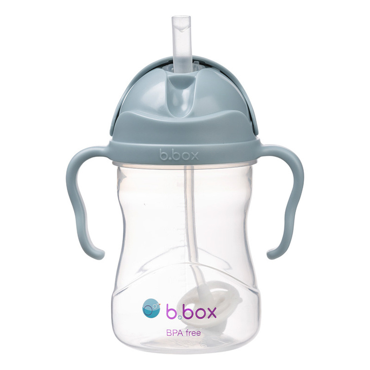 Bidon ze słomką 240 ml, błękitny