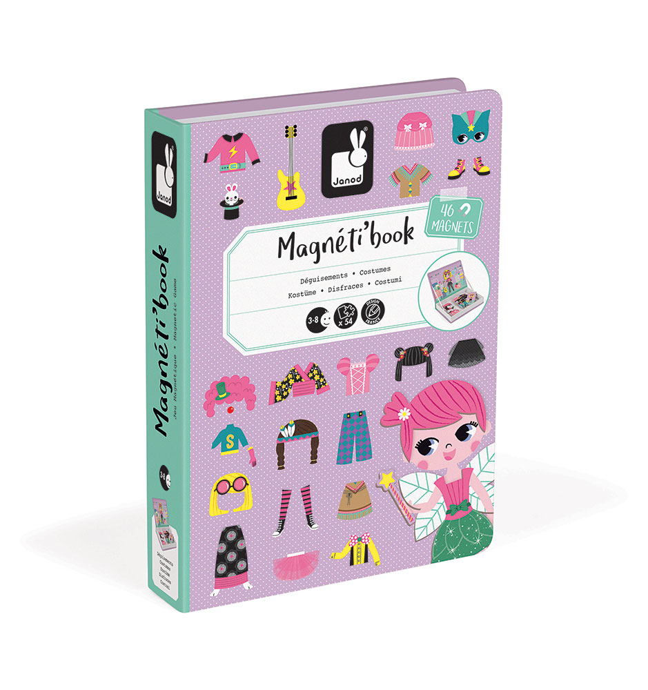 Magnetyczna układanka Kostiumy Dziewczynka Magnetibook