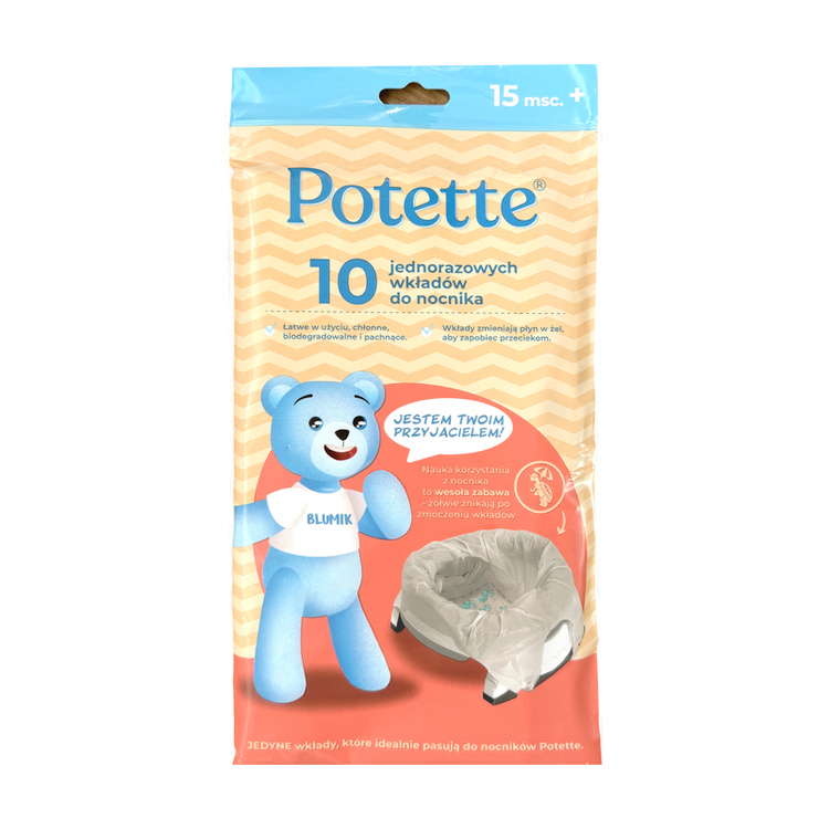 Wkłady jednorazowe do nocnika 10 szt. Potette