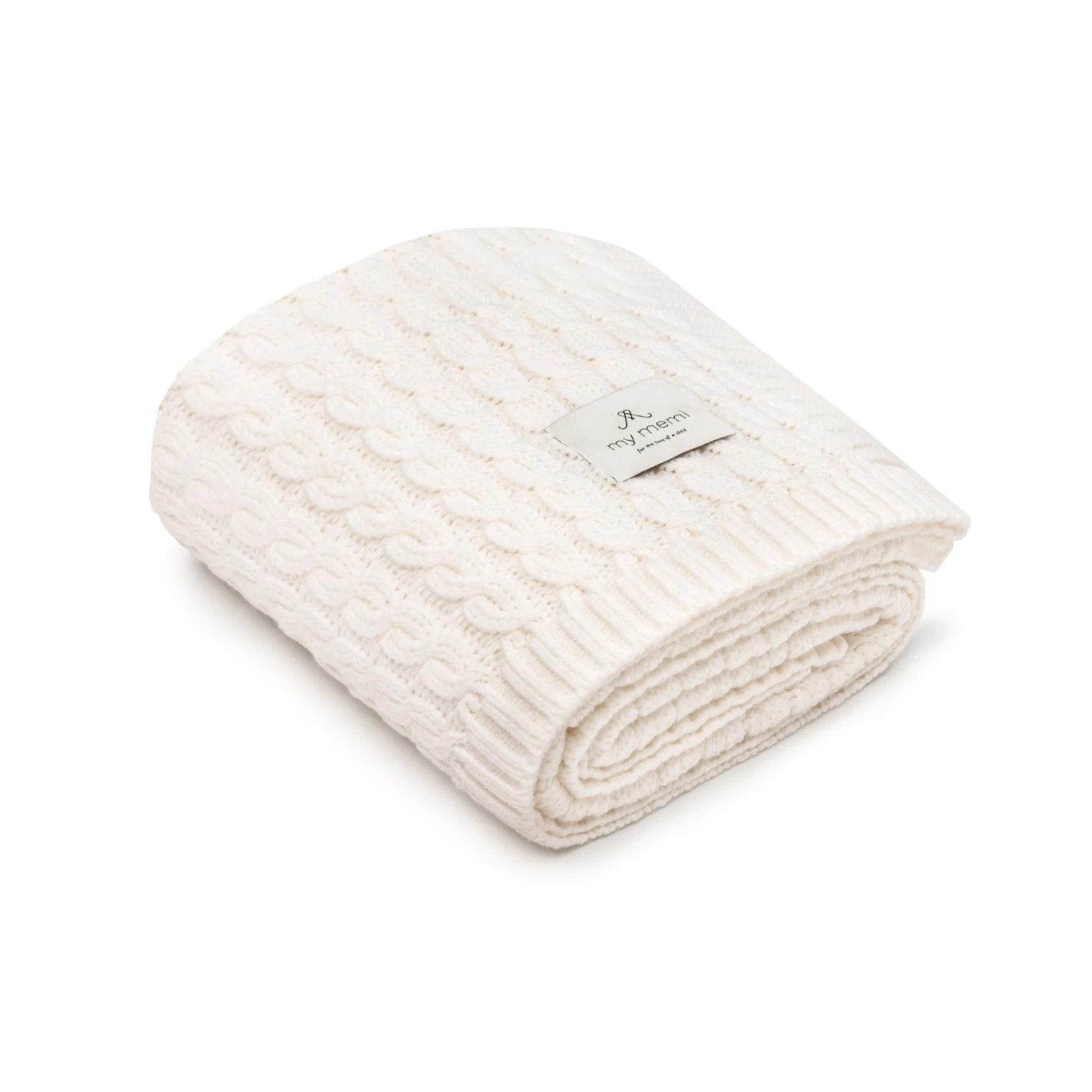 Ciepły kocyk ze 100% wełny merino cream - premium collection